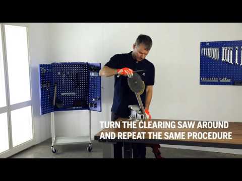 HOW TO SHARPEN CLEARING SAW BLADE 01 - YouTube