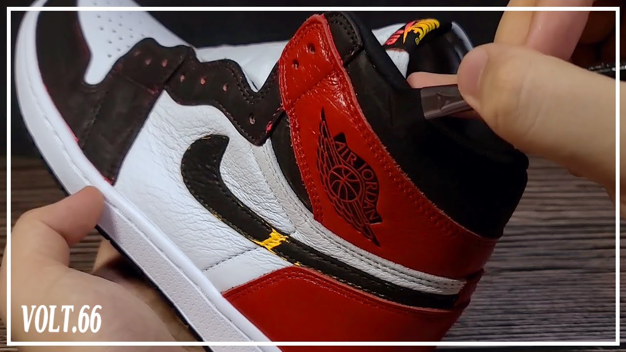 Custom Shoes] Jordan 1 Fusion Red - BlackToe Custom 