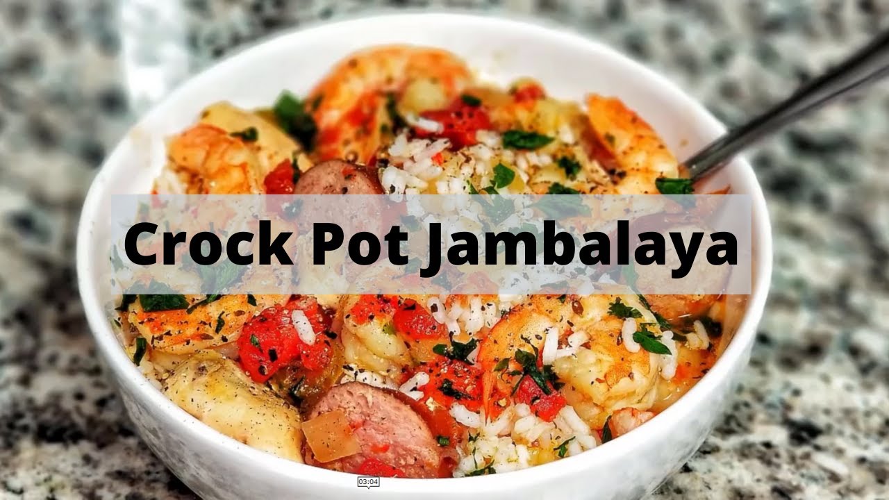 The easy way to make CrockPot Jambalaya Recipe (Ing Chicken, Sausage