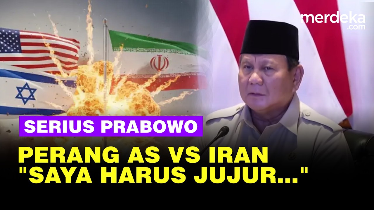 Serius Prabowo Bicara Perang Amerika Israel Vs Iran Saya Harus Jujur...