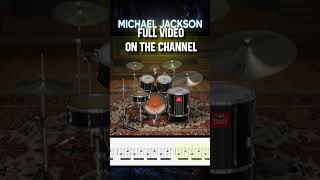 michael jackson billie jean Drum Cover with sheet music how to play tutorial #drumcover #drumtrack 5