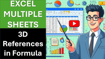 Working on Multiple Sheets Simultaneously in Excel || 3D References in Formula #exceltips #excel