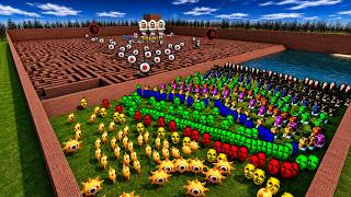 POV YOSHIE SELENA OUANGA FIRE IN THE HOLE ROSALIA IN BIG MAZE #Gmod #CatGmodPlay #nextbots