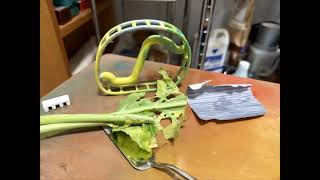 Animated Thick Gradient Of001 - 0.15 Ovaloid Frame - Standard Chewed Collard Paper Palette Knife