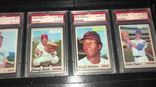 1970 Topps Baseball Cards - Profile of PSA Graded Key Cards Hall of Famers HOF