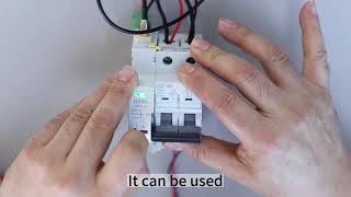 WIFI reclosing circuit breaker wiring example and operation demonstration