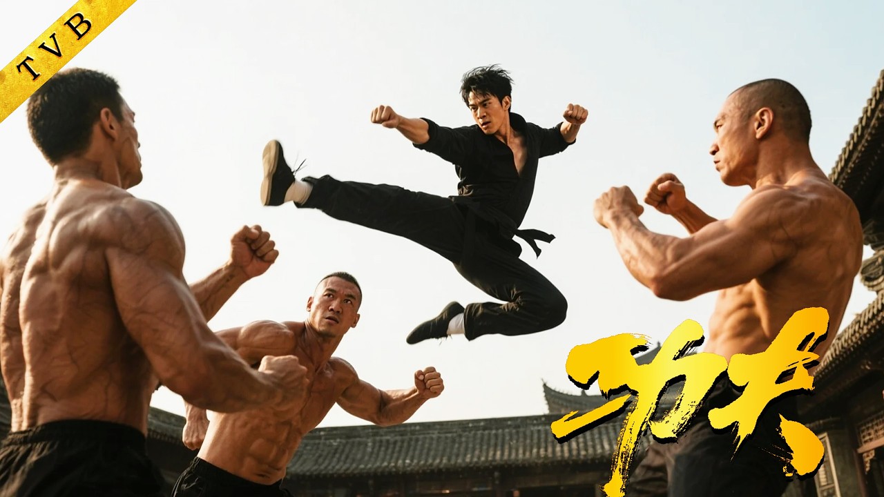 以一敵三！功夫小子迷蹤拳一出，一招重創三大空手道宗師！ ⚔️ Kung Fu 丨