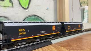 KCS MSHKC Lead by KCS #4698 with KCS GP38-2 trailing. (HO Scale)