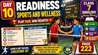Day 10 AP Class 7 Readiness Honey Bloom Sports and Wellness Grammar in Telugu