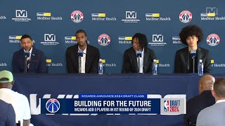 Wizards introduce rookies Alex Sarr, Bub Carrington and Kyshawn George News