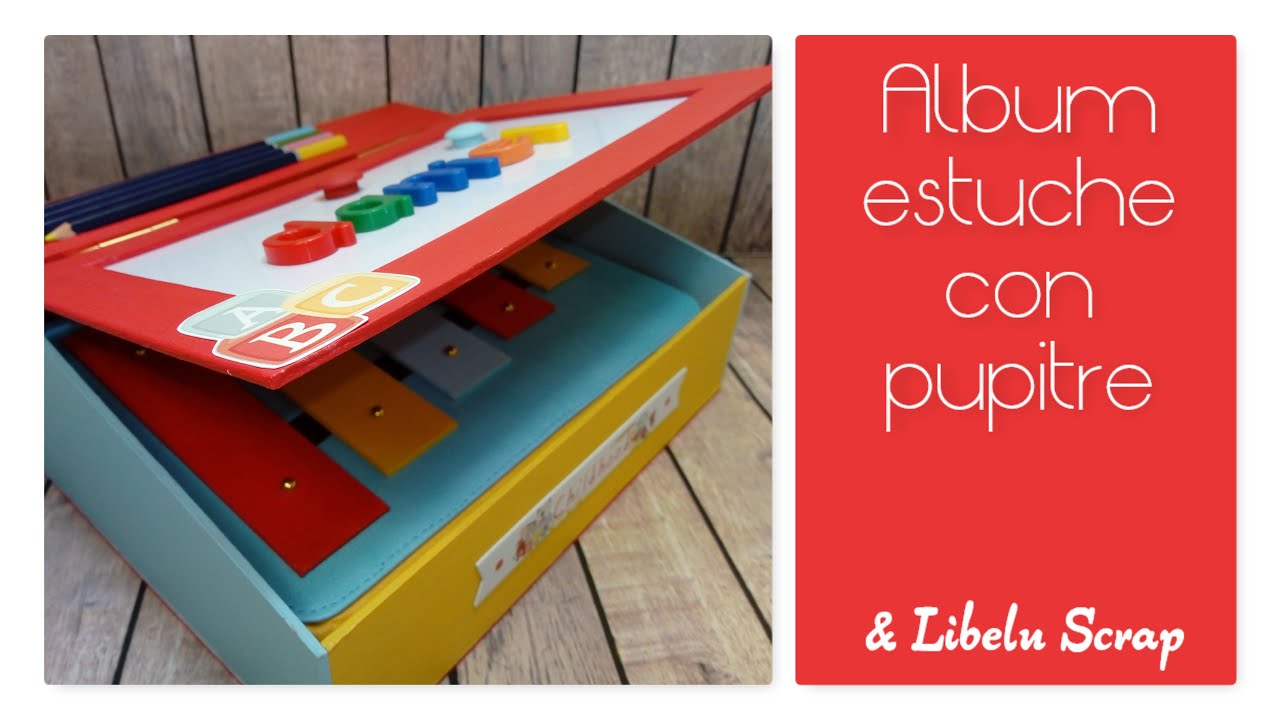 ALBUM INFANTIL ESTUCHE CON PUPITRE Childhood de Mintay papers colaboración Detalles Orballo