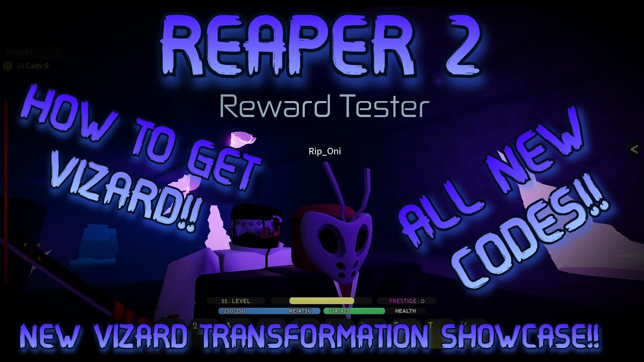 REAPER 2:(NEW CODES!!) HOW TO GET VIZARD/FULL SHOWCASE!!! 