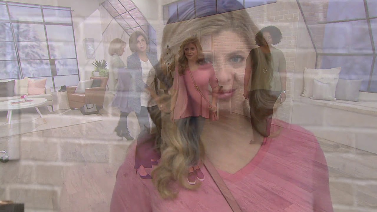 H by Halston Essentials V-Neck Top with Forward Notch Detail on QVC