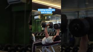 building shield not just a chest #motivation #chestpress #chest #chestworkout #workoutmotivation