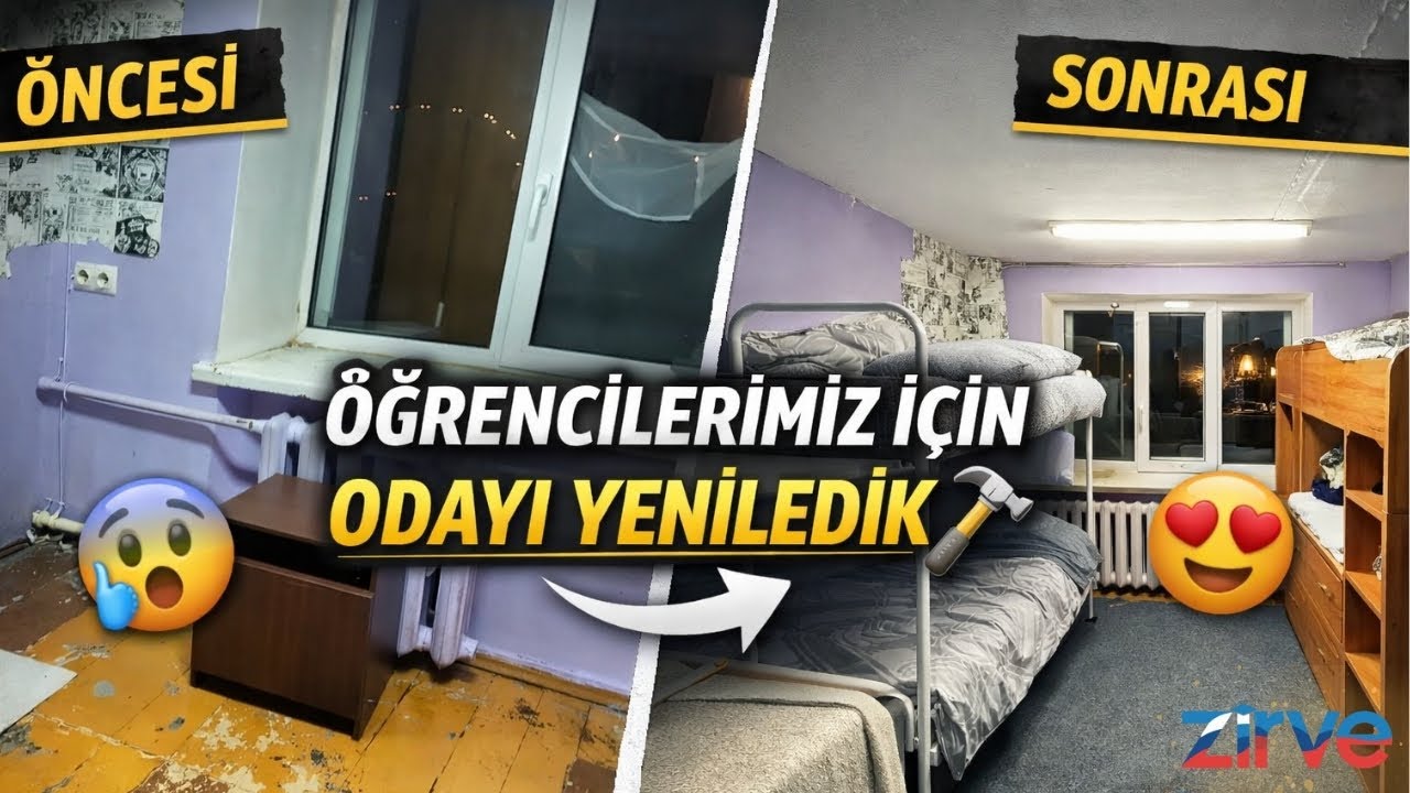 Yurt Odasını Baştan Yeniledik 🛠️ | Öğrencilerimiz İçin Öncesi–Sonrası