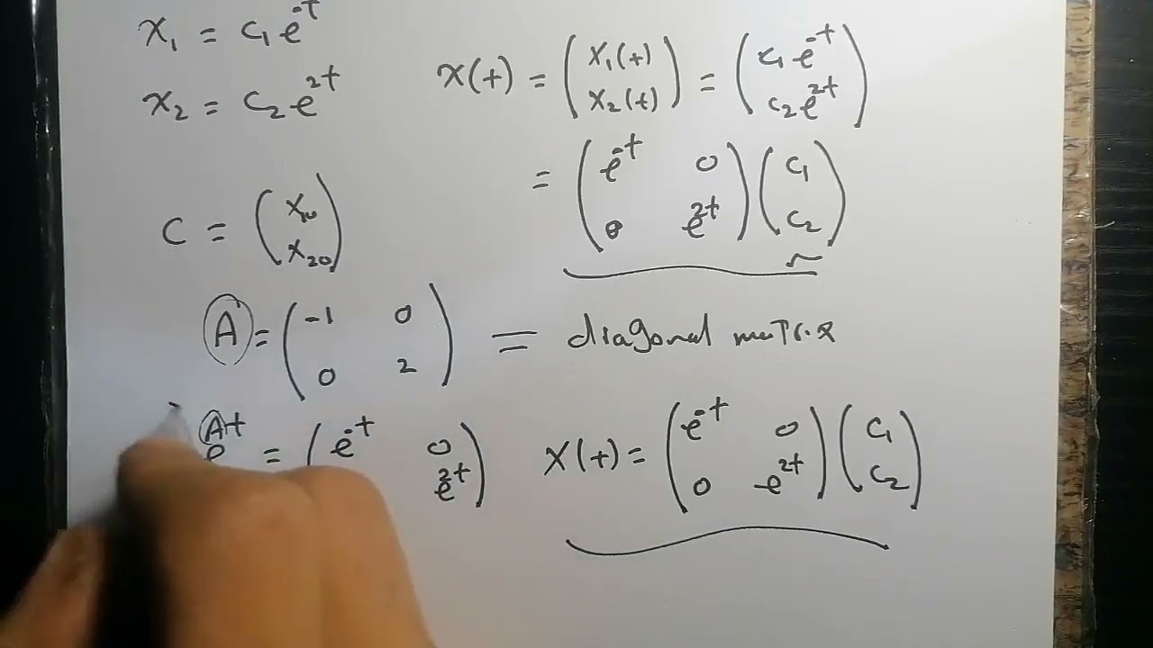 System of differential equations | نظام من المعادلات التفاضلية