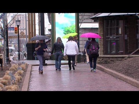 Rainy spring day in Cleveland