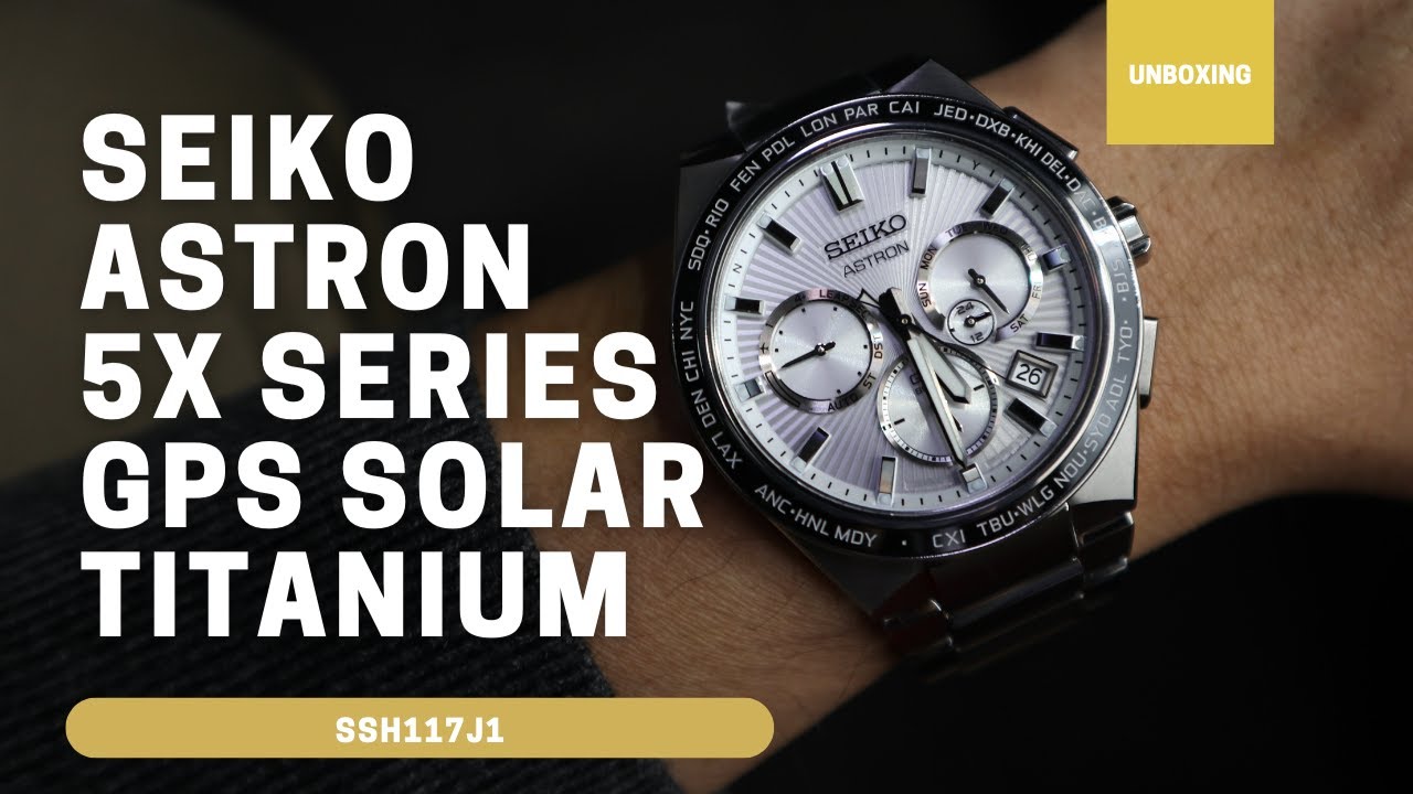 Seiko Astron 5X Series GPS Solar Titanium SSH117J1