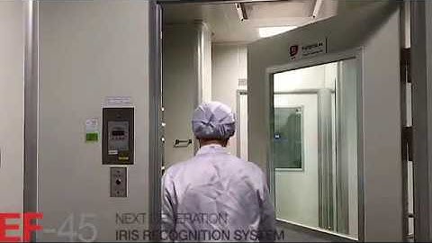 Iris recognition system installed in a factory for access control