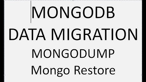 Mongodb data migration | Migrate data from mongodb