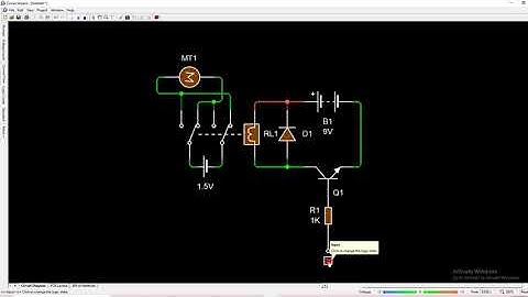 DC Motor Moves Reverse & Forward By Circuit Wizard !