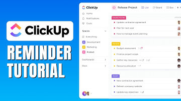 Clickup Reminder Tutorial - How To Use Reminder In Clickup