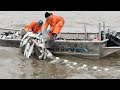 Most Satisfying Sea Fishing Videos - Amazing Gill Net Fishing Line Catching Big Fish