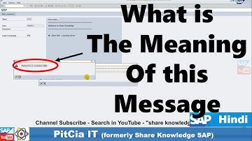 What is the Password Exception in SAP | Do you know in SAP | PitCia IT