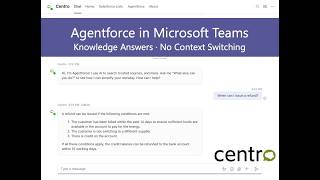 Access Salesforce Agentforce Knowledge Agents Directly in Microsoft Teams
