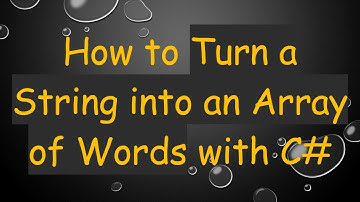 How to Turn a String into an Array of Words with C-
