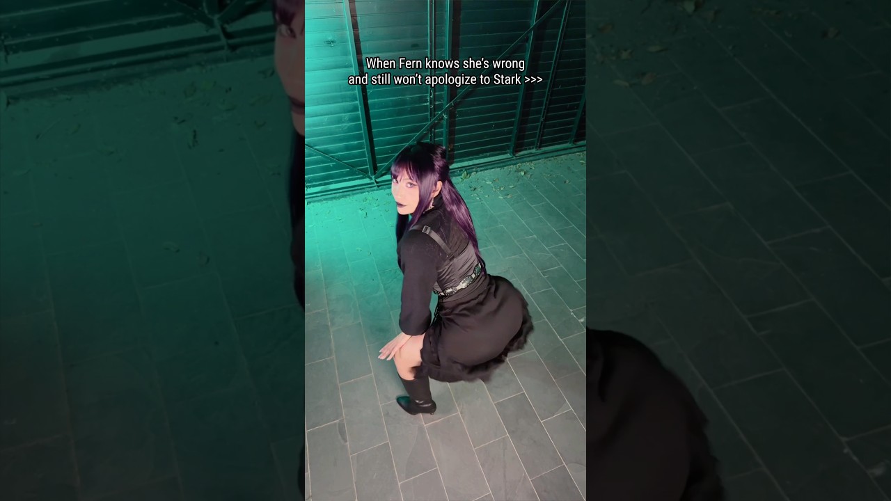 Fern is not APOLOGIZING for that 😜 #anime #cosplay #frieren #youtubeshorts