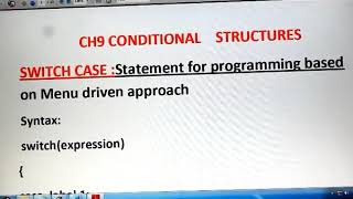 Switch case part1 Switch Case In Java Menu Driven Class 9 Part 1