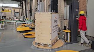 Standard Pre-stretch Wrapping Machine Pallet Wrapping Machine with 3 Inverters for Pallet Skid Wrap by Tian Wang 36 views 2 months ago 1 minute, 43 seconds