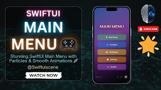 🌟 Epic Quest  Stunning SwiftUI Main Menu with Particles & Smooth Animations 🚀🎮