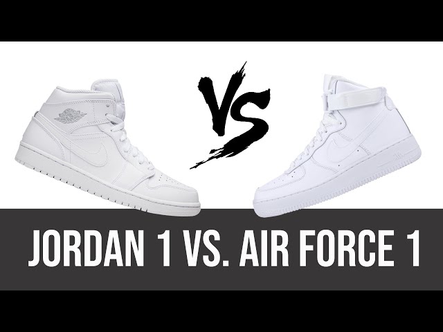 BATTLE: Jordan 1 vs. Air Force 1  The Story Behind The Shoes 