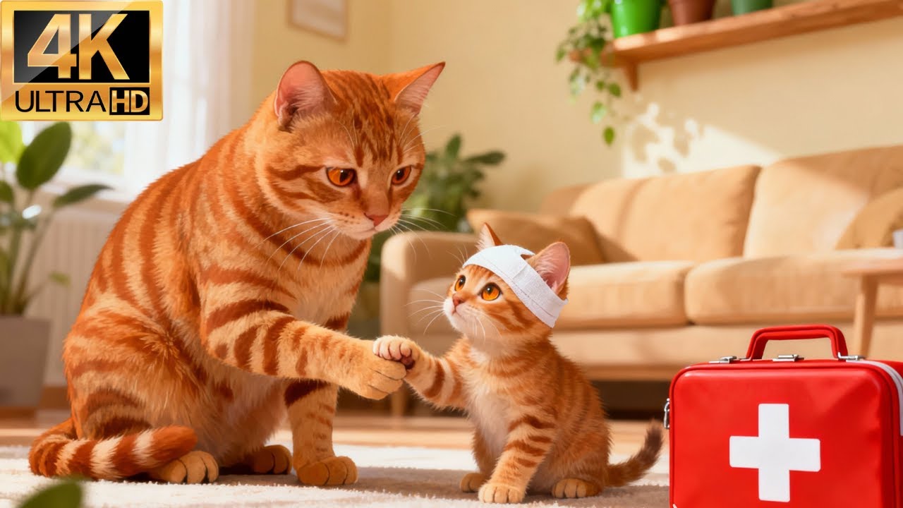 Brave Mama Cat Nurses Her Weak Kitten Back to Health 💕🐱 | True Love Story