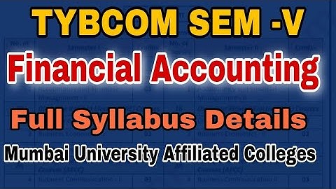 TYBCOM SEM 5 Cost  Accounting Detail Syllabus | Affiliated Colleges Mumbai university |Atul Sir