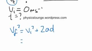 Vertical Projectile Motion (part 1)