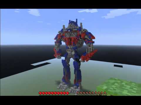 Minecraft - Optimus Prime - YouTube