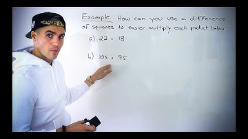 Grade 10 Math (Ontario, MPM2D) - Using Difference of Squares for Algebraic Products