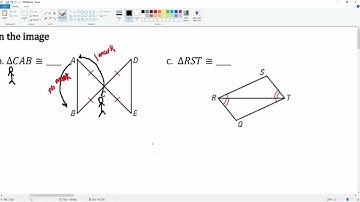 Chapter 4 #5 Congruence Statement based on image