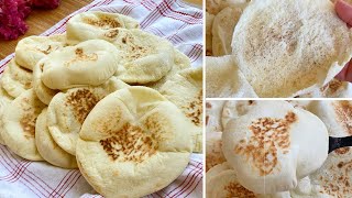 مقطوعين أو عبالكن خبز طازة ما الكن غير هالوصفة الممتازة ?طريقة عمل الخبز العربي بالمنزل| سوا بالمطبخ