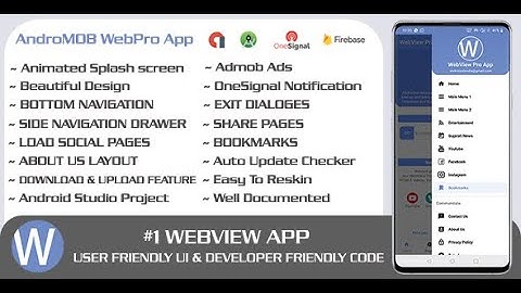 WebPro - Easy Configurable Webview Android Pro App Template Download