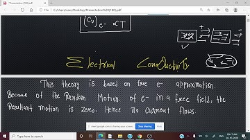 Theory of Metals # Lecture 42 # Solid State Physics # M.Sc. Final