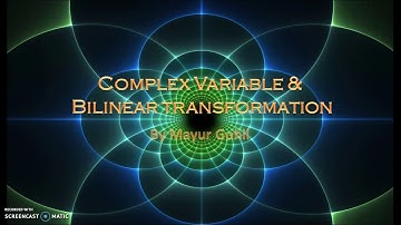 Bilinear transformation Part 1 Basics, definition and concepts