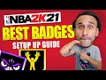2k21 Demo Gameplay - How To set up DEFENSE and FINISHING badges.