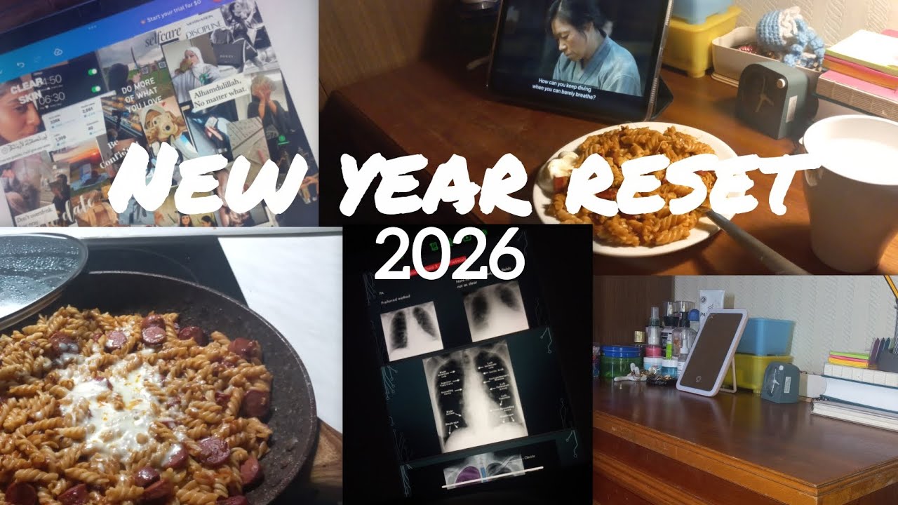 Last day of holiday, deep cleaning, first day of radiology rotation. 