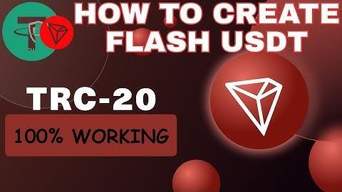 Flash USDT-zelfstudie | Hoe u Flash USDT op de Tron-blockchain kunt maken