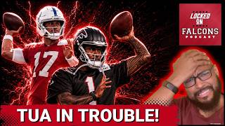 TOUGH DAY: Tua Tagovailoa STRUGGLES in Atlanta Falcons' Joint Practice vs. Colts