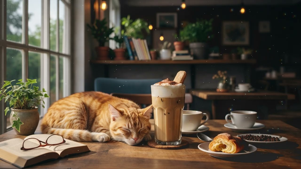 Soft Study Music 🥖🧋 Biscoff Iced Latte | Clean Instrumental for Work and Reading